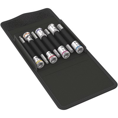 Zyklop bit socket set with holding function, 3 / 8" drive, 7 pieces