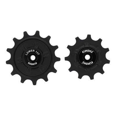 Elvedes - 1 Set pulley wheels 1 × 11 + 1 × 13 teeth sealed bearings for Shimano 11 speed