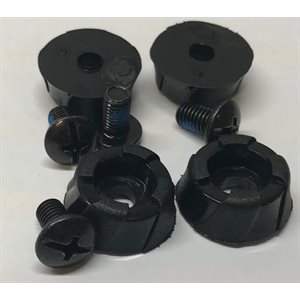 4 Studs & Screws For MTB Shoes (Color 10 Black) 