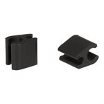Serre-câble duo 4,1mm / 4,1mm plastique noir 50 / pces