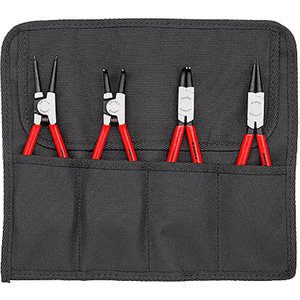 4 Pc Circlip Snap-Ring Pliers Set In Tool Roll