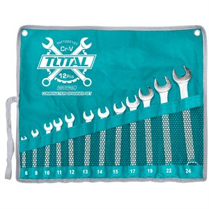 Total Tools Jeu de Clés mixtes 12 pièces (6-24 mm)