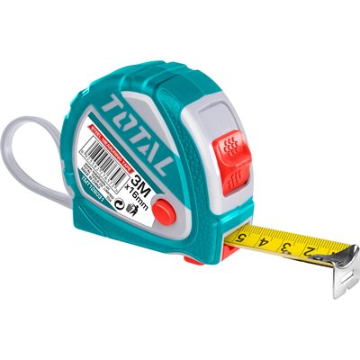Total Tools 10'x5 / 8" Steel measuring tape (Rubber Cover)